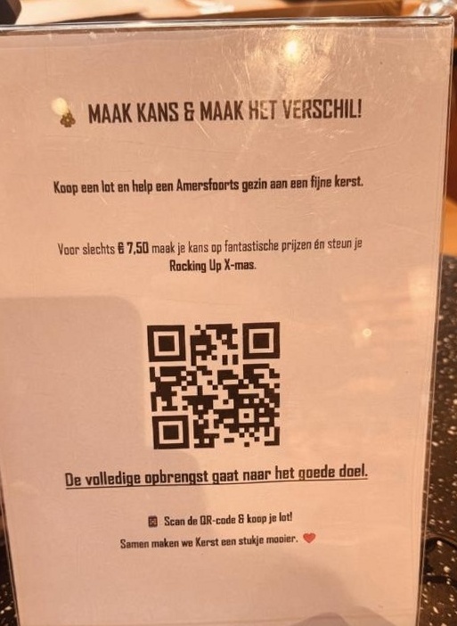 Ronde Tafel 8 koos ons als goed doel en bouwde er een loterij omheen